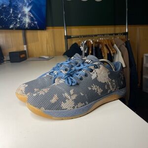NOBULL Dark Floral Gum Trainers blue camo super fabric size 9 woman’s